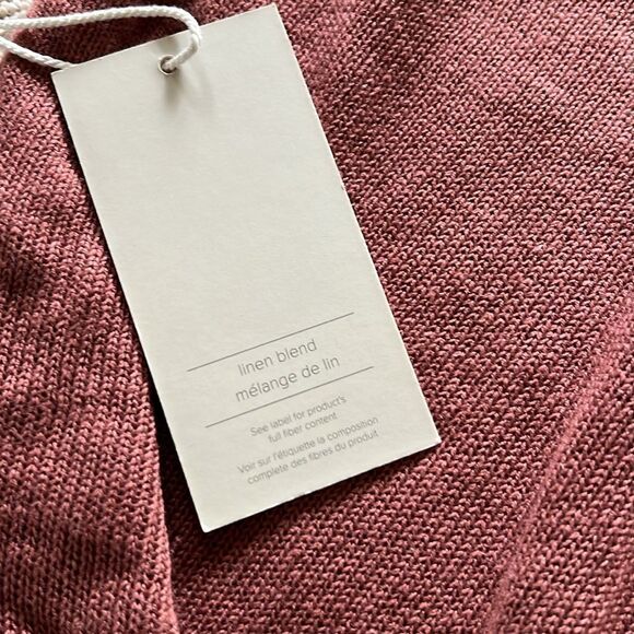 NWT Joie Linen Blend Sleeveless Knit Top with side slits Large - Picture 7 of 10